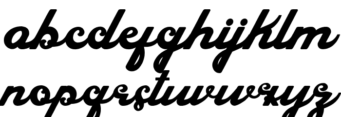 Chalk Clouds 100%Free Font LOWERCASE