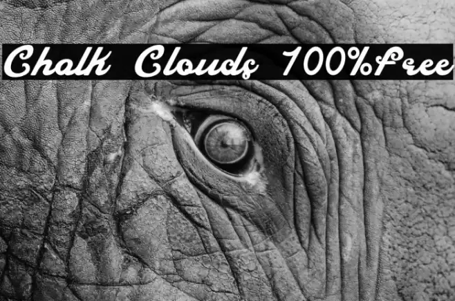 Chalk Clouds 100%Free Font examples