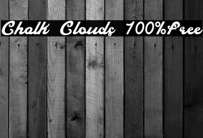 Chalk Clouds 100%Free Font examples