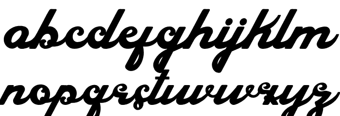Chalk Clouds 100%Free Font LOWERCASE