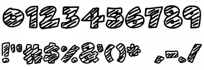 Chalk Dash Font OTHER CHARS