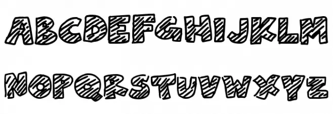 Chalk Dash Font Litere mari