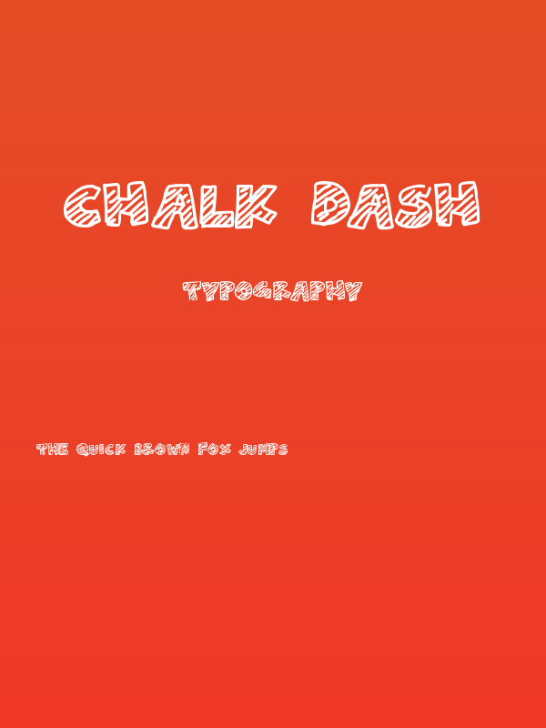 Chalk Dash Poster