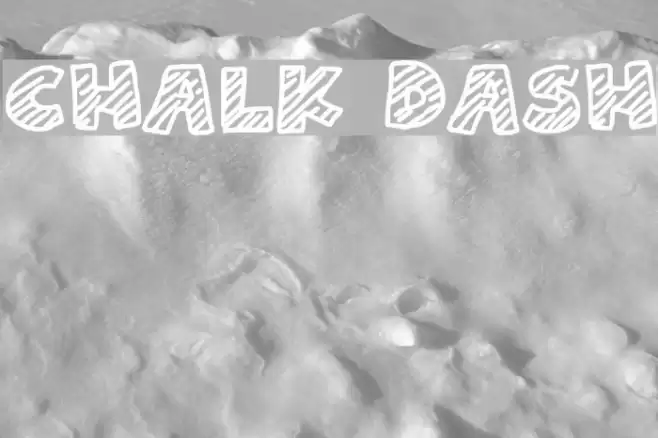 Chalk Dash Font examples