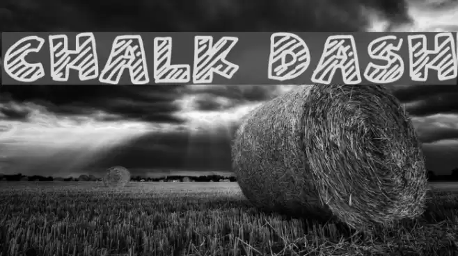 Chalk Dash Font examples