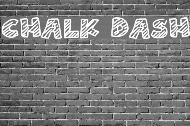 Chalk Dash Font examples