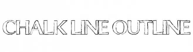 Chalk Line Outline  フリーフォントのダウンロード