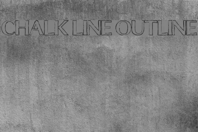 Chalk Line Outline Font examples