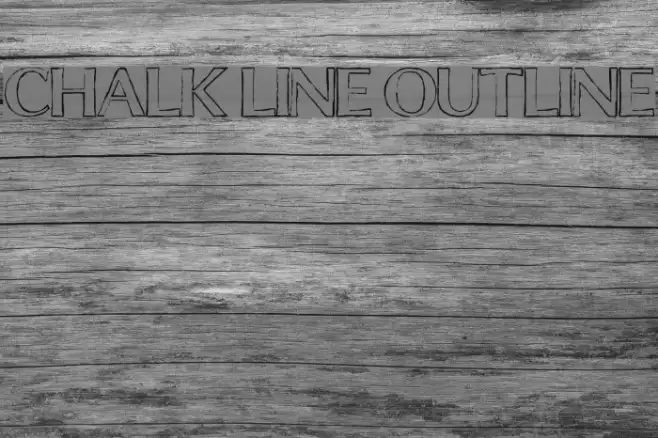 Chalk Line Outline Font examples