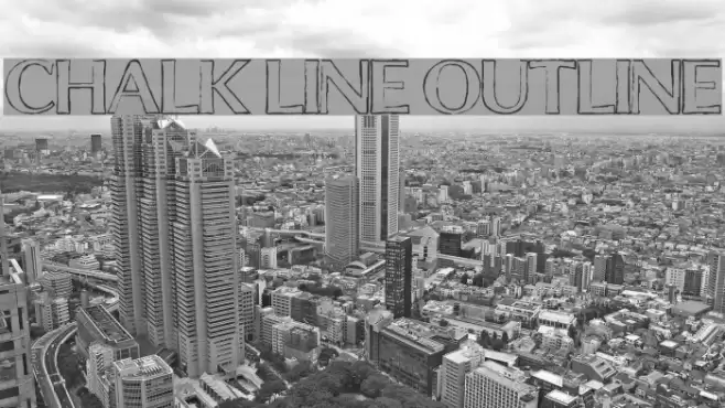 Chalk Line Outline Font examples
