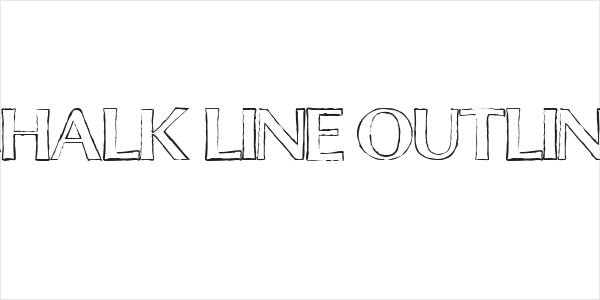 Chalk Line Outline Logo