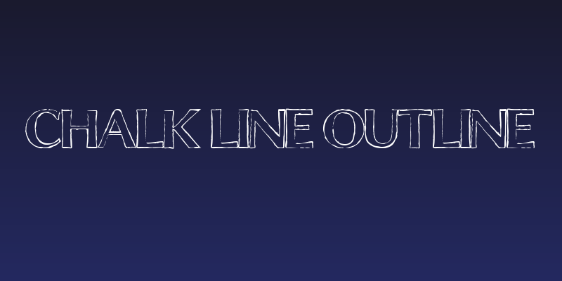 Chalk Line Outline Social Header