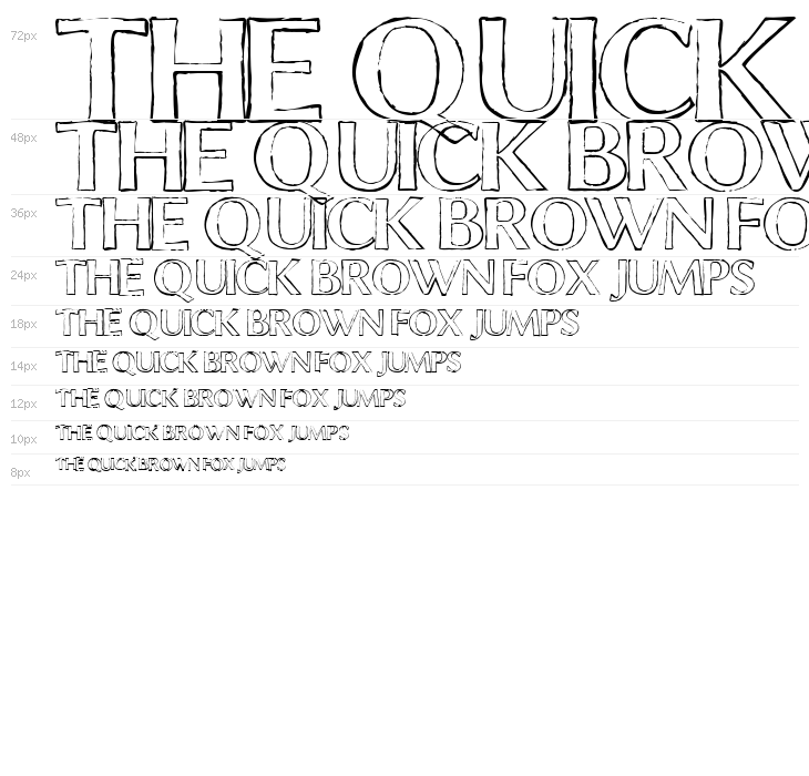 Chalk Line Outline Waterfall