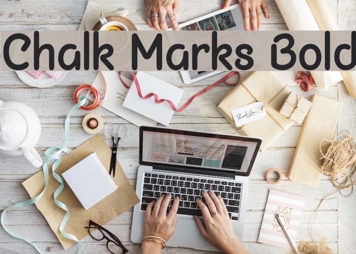 Chalk Marks Bold Font examples