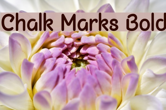 Chalk Marks Bold Font examples
