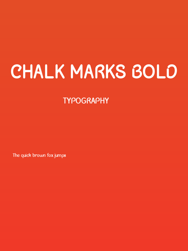 Chalk Marks Bold Poster