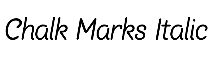 Chalk Marks Italic  免费字体下载
