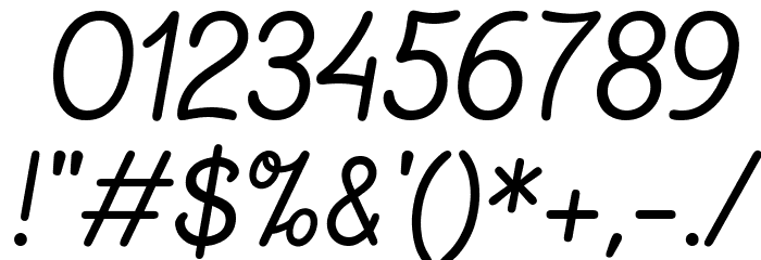 Chalk Marks Italic Font OTHER CHARS