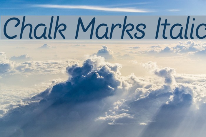Chalk Marks Italic Font examples