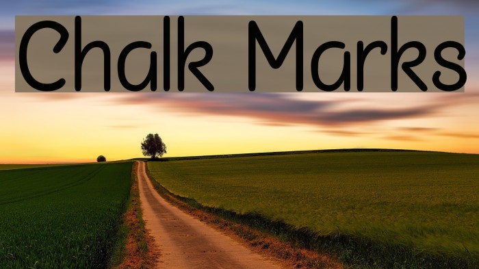 Chalk Marks Font examples