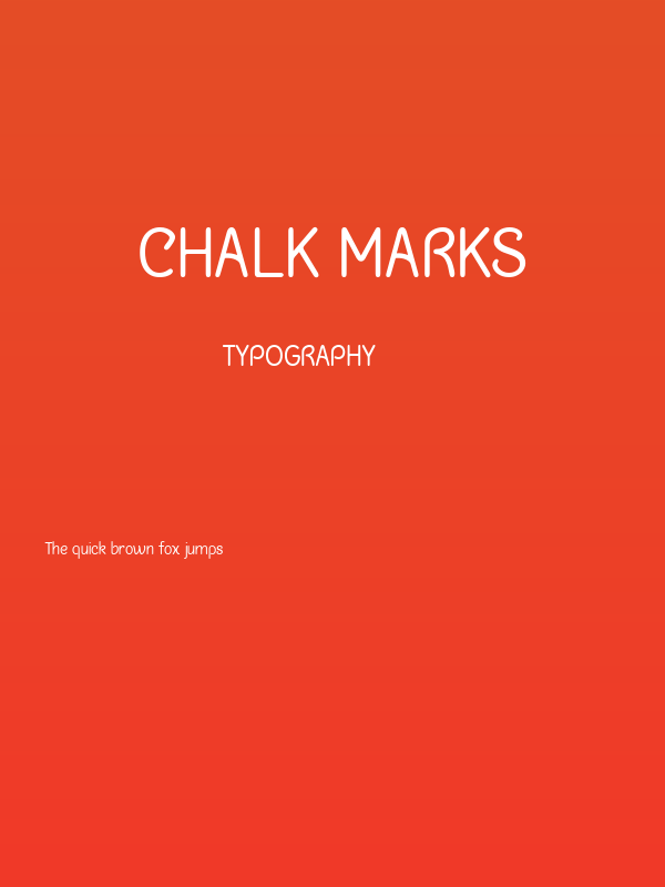 Chalk Marks Poster