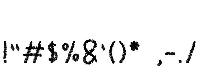 Chalk Perio Font OTHER CHARS