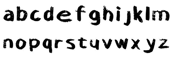 Chalk Regular Font LOWERCASE