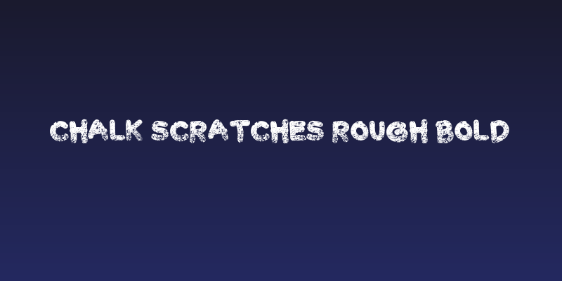 Chalk Scratches Rough Bold Social Header