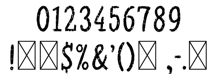 Chalk Serif Font OTHER CHARS