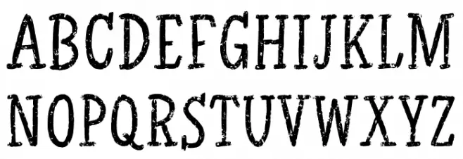 Chalk Serif Schriftart Groß
