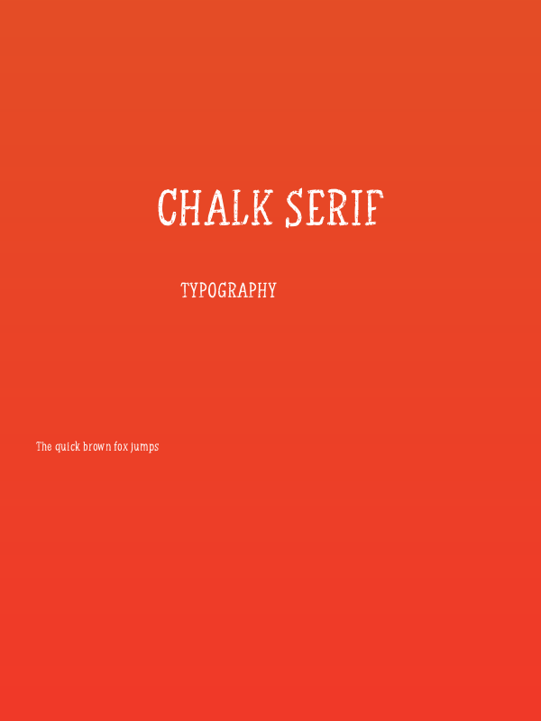 Chalk Serif Poster