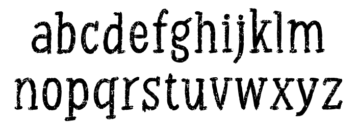 Chalk Serif Font LOWERCASE