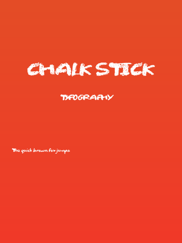 Chalk Stick Poster
