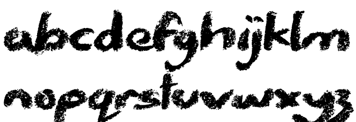 Chalk Stick Font LOWERCASE