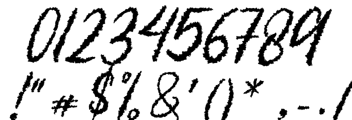 Chalk Talks フォント その他の文字