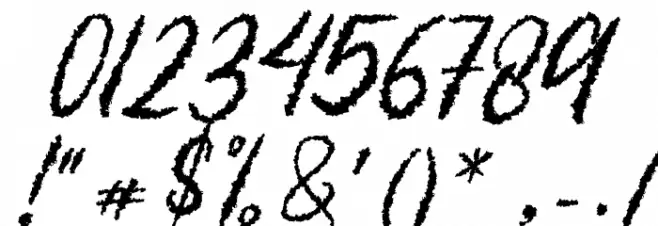 Chalk Talks フォント その他の文字