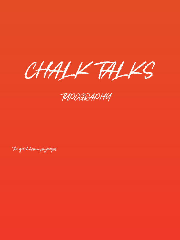 Chalk Talks Poster