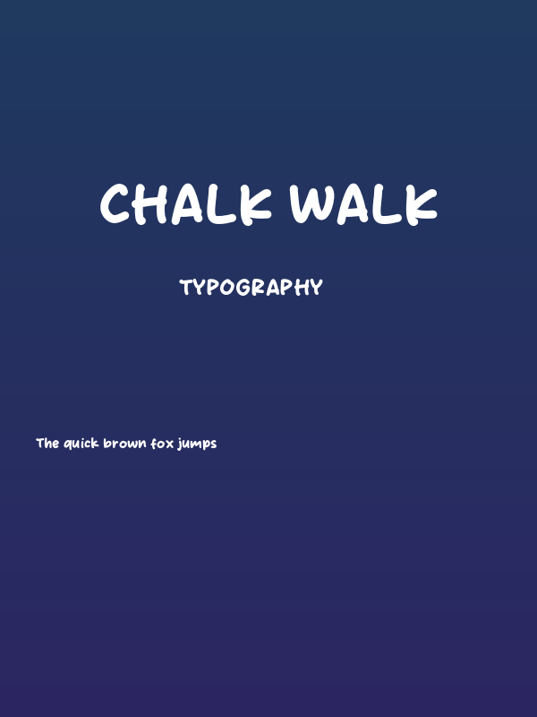 Chalk Walk Poster