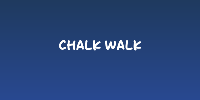 Chalk Walk Social Header