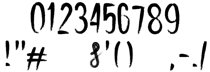 Chalk and Pamor Font OTHER CHARS