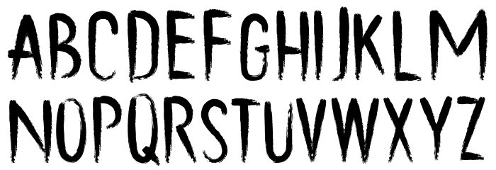 Chalk and Pamor Font LOWERCASE