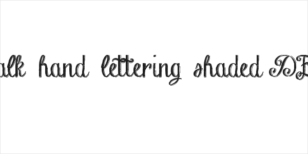 Chalk-hand-lettering-shaded DEM Logo