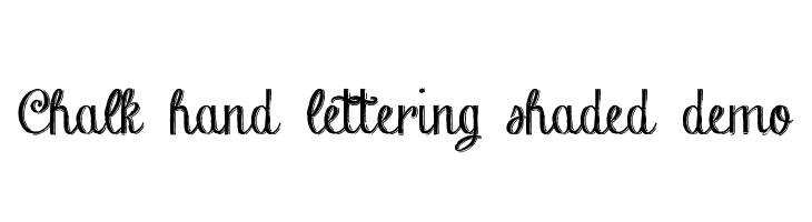 Chalk-hand-lettering-shaded_demo  免费字体下载