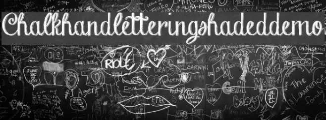 Chalk-hand-lettering-shaded_demo Font examples