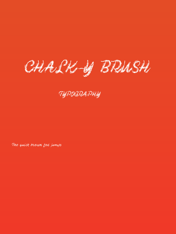 Chalk-y Brush Poster