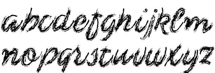 Chalk-y Brush Font LOWERCASE