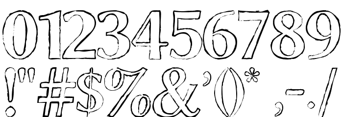 ChalkLine-Outline Font OTHER CHARS