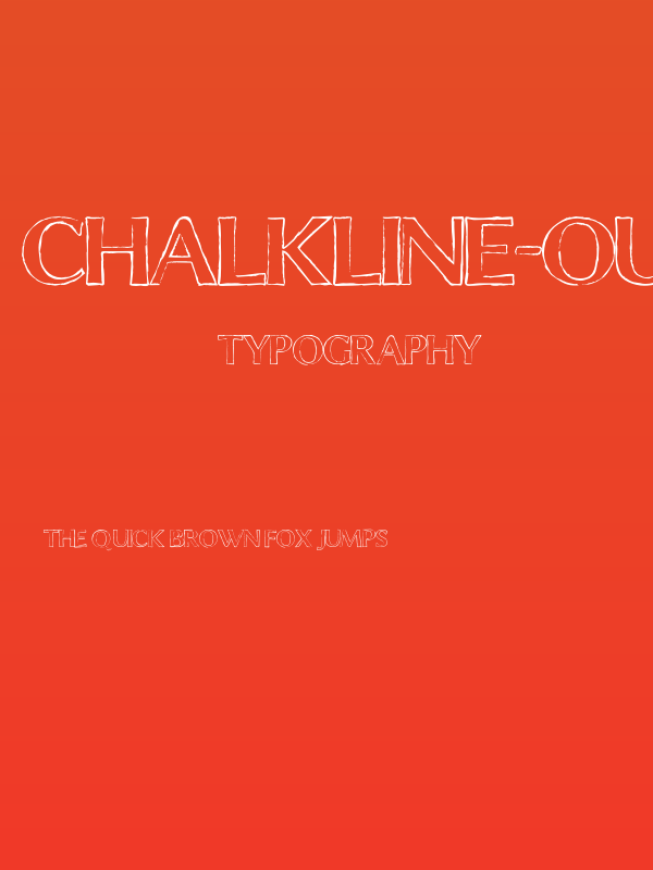 ChalkLine-Outline Poster