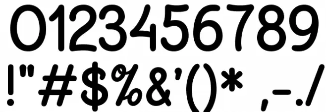 ChalkMarks-Bold Font OTHER CHARS