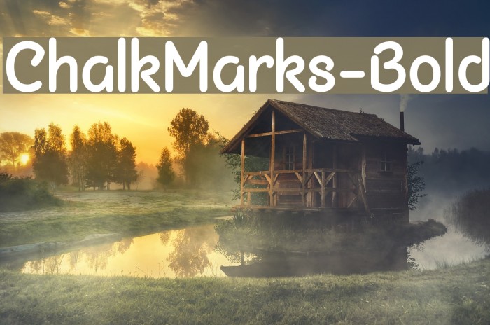 ChalkMarks-Bold Caratteri examples